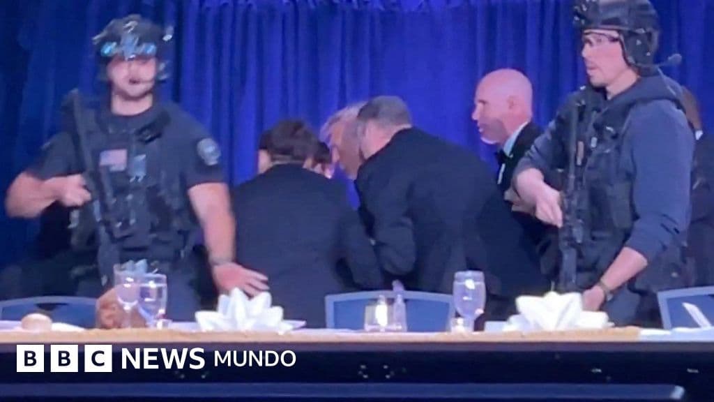 Imagen para: Presidente Trump evacuado tras disparos aparentes en evento mediático