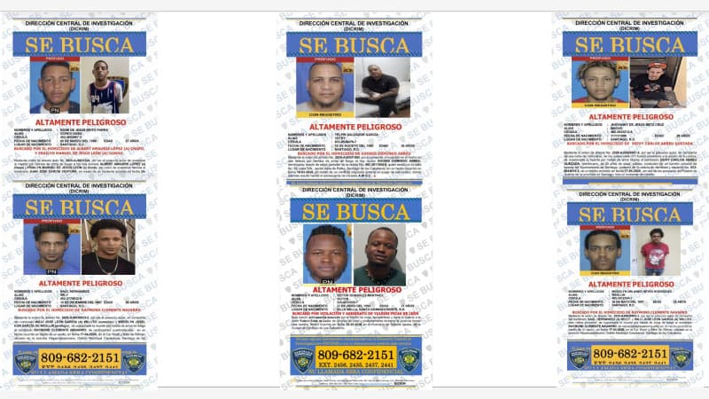 Imagen para: Alarma en Santiago: seis fugitivos vinculados a homicidios aparecen en la lista de la Policía Nacional