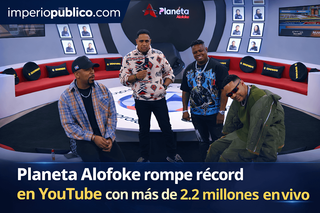 Planeta Alofoke rompe récord histórico con más de 2.2 millones en vivo en YouTube